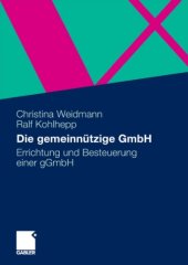 book Die gemeinnutzige GmbH: Errichtung und Besteuerung einer gGmbH