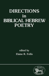 book Directions in Biblical Hebrew Poetry (JSOT Supplement Series)