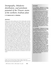 book Stratigraphy, lithofacies distribution and petroleum potential of the Triassic strata of the Northern Arabian plate