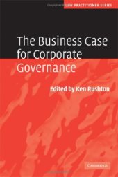 book The Business Case for Corporate Governance