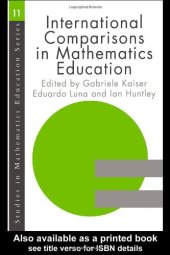 book International Comparisons in Mathematics Education