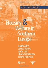 book Housing and Welfare in Southern Europe