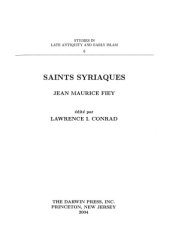 book Saints syriaques (Studies in Late Antiquity and Early Islam 6)