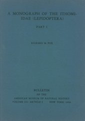 book A Monograph of the Ithomiidae   Lepidoptera   Volume 111: Article 1, Volume 111, Issue 1