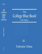 book The College Blue Book    36th edition  2009 , Volume 2: Tabular Data