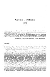 book Chronica Tertullianea et Cyprianea 1975-1999