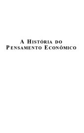 book A historia do pensamento economico