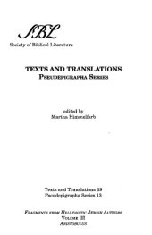 book Fragments from Hellenistic Jewish Authors: Volume 3: Aristobulus