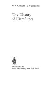 book The Theory of Ultrafilters