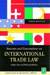 book Statutes & Conventions On International Trade