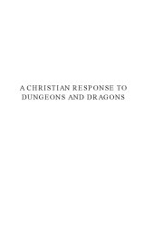 book Christian Response to Dungeons and Dragons