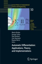 book Automatic Differentiation: Applications, Theory, and Implementations (Lecture Notes in Computational Science and Engineering)