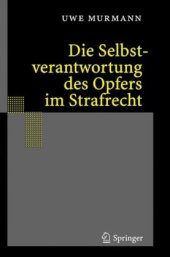 book Die Selbstverantwortung des Opfers im Strafrecht