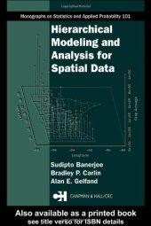 book Hierarchical Modeling and Analysis for Spatial Data