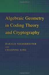 book Algebraic Geometry in Coding Theory and Cryptography
