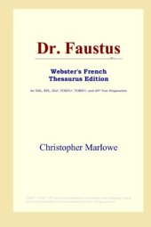 book Dr. Faustus (Webster's French Thesaurus Edition)