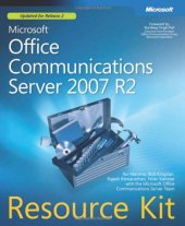 book Microsoft Office Communications Server 2007 R2 Resource Kit