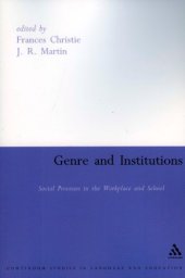 book Genre and Institutions (Open Linguistics)