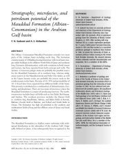 book Stratigraphy, microfacies, and petroleum potential of the Mauddud Formation (Albian-Cenomanian) in the Persian Gulf basin