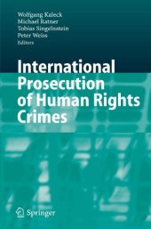 book International Prosecution of Human Rights Crimes