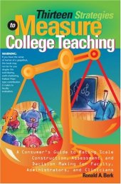 book Thirteen Strategies to Measure College Teaching