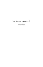 book La rationalité : Mythes et réalités