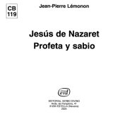 book Jesús de Nazaret: Profeta y Sabio