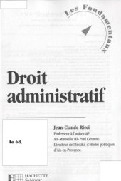 book Droit administratif, 4e éd.