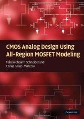 book CMOS Analog Design Using All-Region MOSFET Modeling