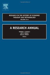 book Research in the History of Economic Thought and Methodology, Volume 25A: A Research Annual (Research in the History of Economic Thought and Methodology) ... History of Economic Thought and Methodology)