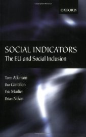 book Social Indicators: The EU and Social Inclusion