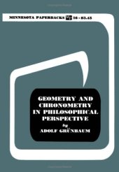 book Geometry and Chronometry in Philosophical Perspective