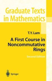 book A First Course in Noncommutative Rings