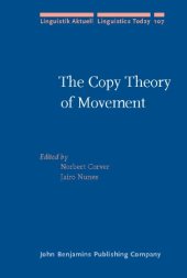 book The Copy Theory of Movement (Linguistik Aktuell   Linguistics Today)