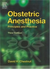 book Obstetric Anesthesia: Principles and Practice, 3rd Edition