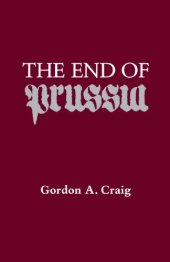 book The End of Prussia (The Curti Lectures)