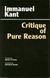 book Critique of Pure Reason