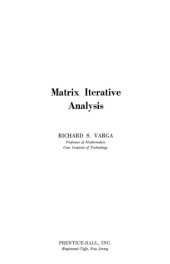 book Matrix Iterative Analysis