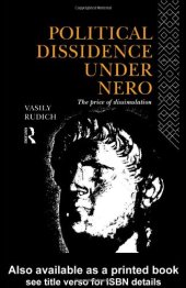 book Political Dissidence Under Nero: The Price of Dissimulation