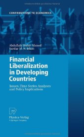 book Financial Liberalization in Developing Countries: Issues, Time Series Analyses and Policy Implications