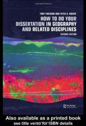 book How To Do Your Dissertation in Geography and Related Disciplines: Second Edition