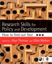 book Research Skills for Policy and Development: How to Find Out Fast (Published in association with The Open University)