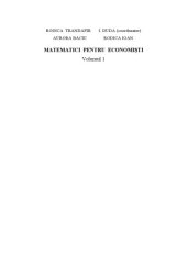 book Matematici pentru economişti, vol. I