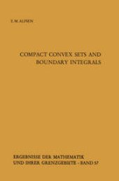 book Compact Convex Sets and Boundary Integrals