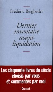 book Dernier inventaire avant liquidation