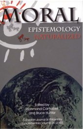 book Moral Epistemology Naturalized (Canadian journal of philosophy)