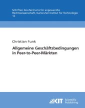 book Allgemeine Geschäftsbedingungen in Peer-to-Peer-Märkten