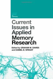 book Current Issues in Applied Memory Research (Current Issues in Memory)