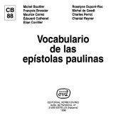 book Vocabulario de las Epístolas Paulinas