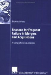 book Reasons for frequent failure in Mergers and Acquisitions